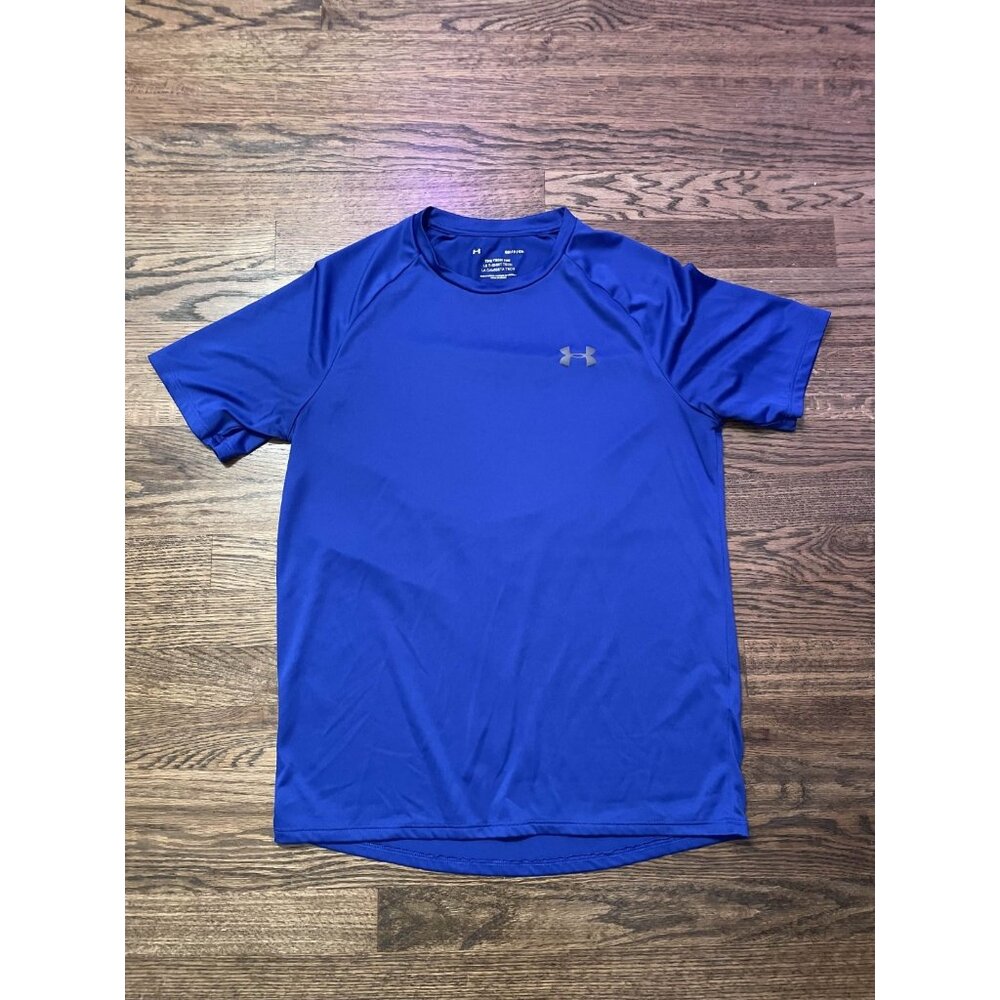 Under Armour Men's The Tech Tee 2.0 Royal Blue & Gray Logo Size S